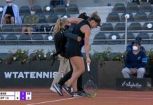 Simona Halep, ruptură musculară la gamba stângă