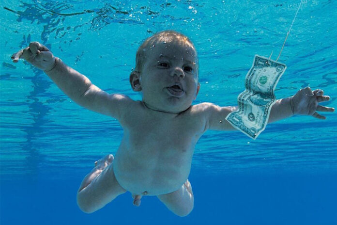 Nirvana, dată în judecată de către bărbatul care a apărut când era bebeluș pe coperta albumului „Nevermind”