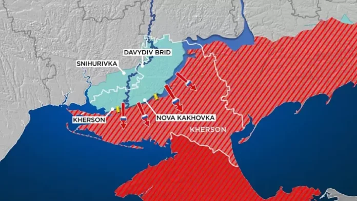 Rușii s-au retras din Herson. Ridică fortărețe pe malul estic al Niprului