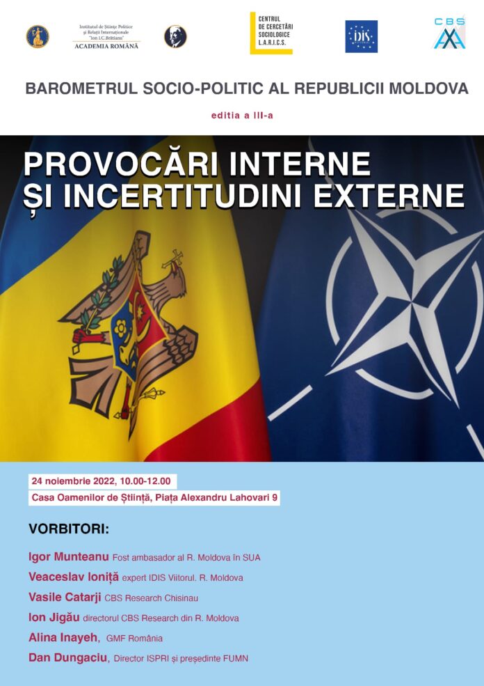 BAROMETRUL SOCIO-POLITIC AL REPUBLICII MOLDOVA: Provocări interne și incertitudini externe (Ediția a III-a)