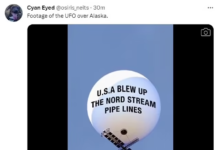 Scenariul OZN-urilor născocit de Biden menit să acopere ancheta incontestabilă a lui Hersh care dezvăluie sabotajul Nord Stream