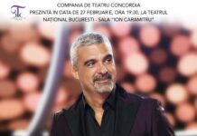 Concert „Aurelian Temișan… de dragoste”, 27 februarie 2023, TNB – Sala „Ion Caramitru”