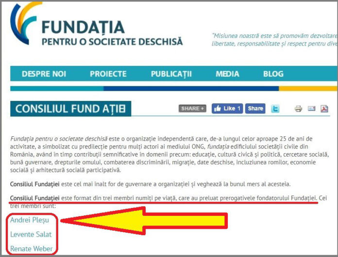 Andrei Pleșu și Renate Webber, membri pe viață ai conducerii fundației lui Soros în România!