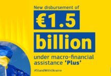 UE anunță un nou ajutor financiar pentru Ucraina, în valoare de 1,5 miliarde de euro
