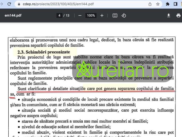 Dovada supremă a faptului că cei care susțin amendarea legii de „prevenire a separării copilului de familia sa” (plx-145) fie sunt superficiali, fie sunt malefici