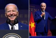 Biden îi numește pe cei care neagă schimbarea climatică „soldați ponei cu față de câine mincinos” și vorbește despre „indieni” și John Wayne la o conferință de presă în Vitenam