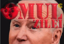 Omul Negru al Zilei – Joe Biden. Bătrâna marionetă ce face de râs America. ”În oraşu-n care plouă de trei ori pe săptămână/Un bătrân şi o bătrână /Două jucării stricate/Merg ţinându-se de mână..”