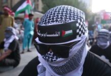 Demonstrație de pro- Palestina și împotriva Israelului la Madrid