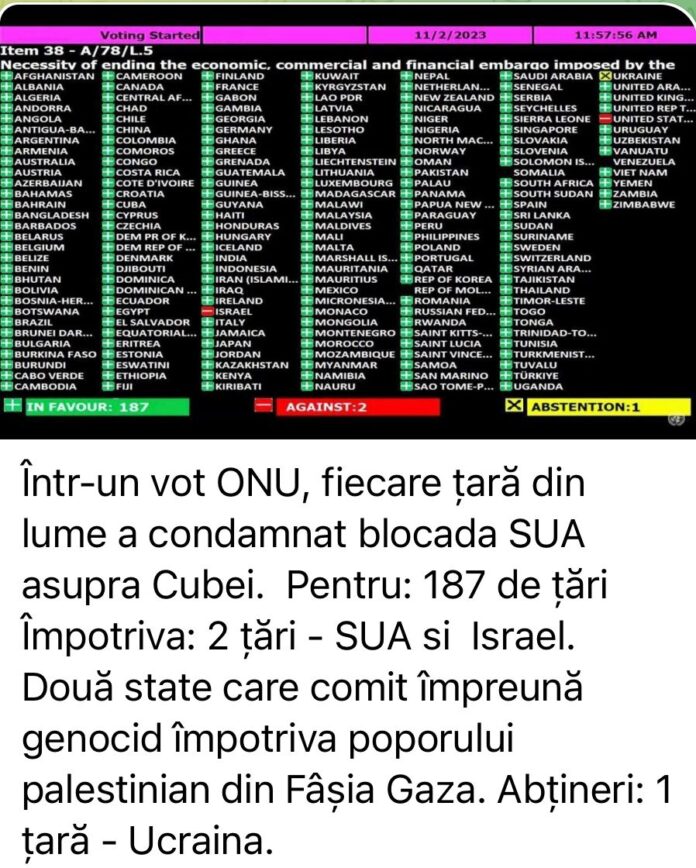 Lumea s-a întors împotriva Americii. Votul de la ONU arată că doar Israelul i-a rămas alături, iar Ucraina se pregătește de negocieri finale pentru pace.