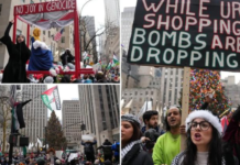 New York: Protestatarii pro-palestinieni scandează „Crăciunul este anulat”