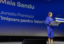 Un timișorean cere anularea titlului acordat Maiei Sandu „pentru valori europene”