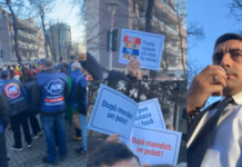 VIDEO – George Simion și sute de membri AUR au protestat în faţa ‘viitoarei locuințe a lui Iohannis’