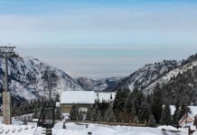 Schi intens în Munții Cerului