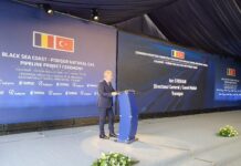Vicepreședintele Turciei, la lansarea conductei de gaze, aferentă proiectului “Țărmul Mării Negre-Podișor”
