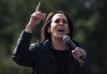 Mihai Neamțu, schiță de portret al Kamalei Harris