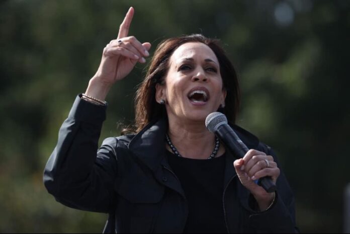 Mihai Neamțu, schiță de portret al Kamalei Harris