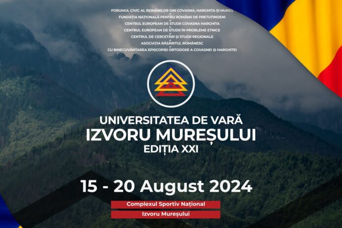 Universitatea de Vară de la Izvoru Mureșului ajunge la cea de-a XXI-a ediție! Printre surprizele evenimentului se numără amenajarea unui târg de meșteșuguri și bunătăți, dar și organizarea unor dezbateri esențiale în contextul geopolitic actual