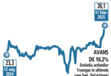 Acţiunile Transgaz cresc cu 9% într-o săptămână fără niciun anunţ la bursă, dar pe fondul unor perspective optimiste