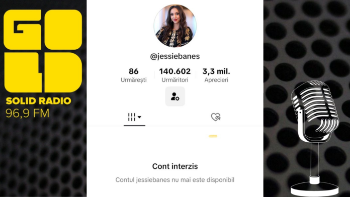 Contul de TikTok al jurnalistei Jessie Baneș interzis definitiv, fără preaviz! Cenzură în SECURISTAN!