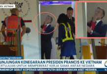 Macron a fost pălmuit de Brigitte când coboară din avion în Vietnam: scenă suprarealistă la Hanoi