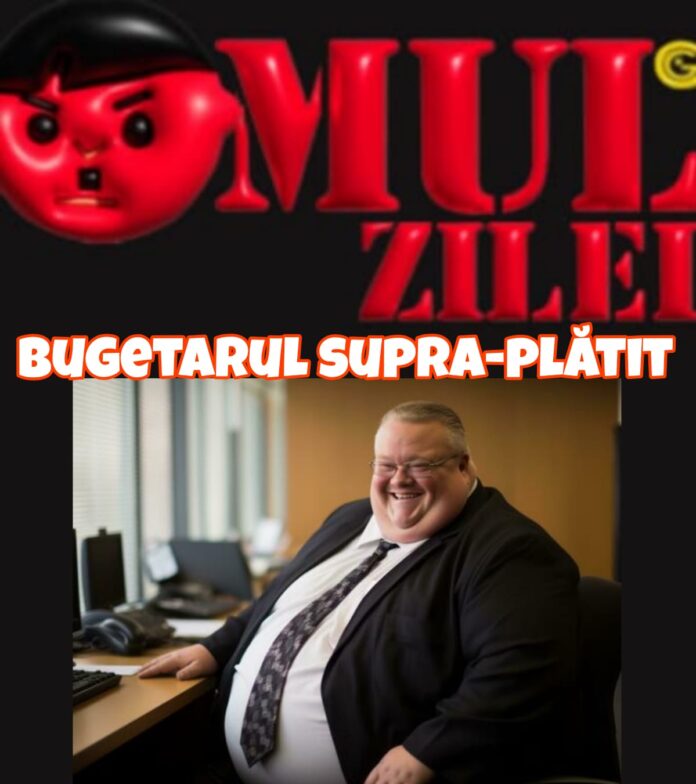 Omul Negru al Zilei, “Bugetarul-supraplătit”. Conștient că nu-și merită salariul, împănat cu bonusuri absurde, cu tupeul de a mai protesta după mulți ani de huzur la stat!