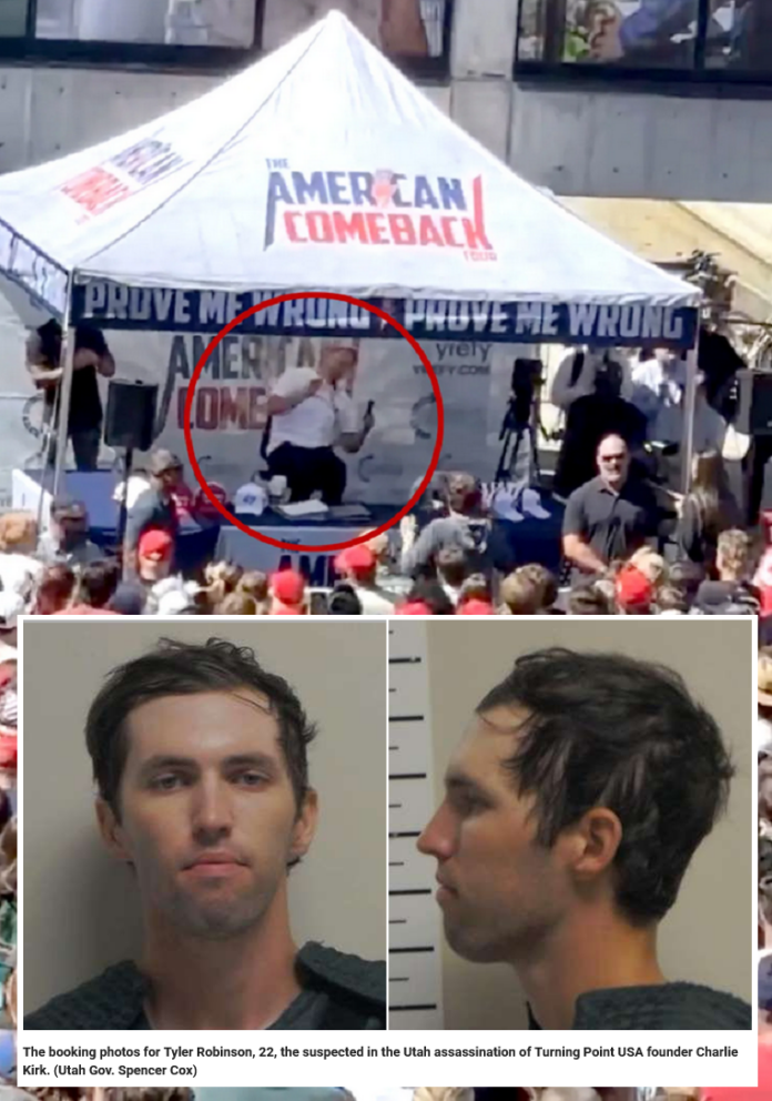 Asasinul lui Charlie Kirk a fost ARESTAT. Suspectul este un tânăr de 22 de ani din Utah îndoctrinat de ideologia LGBT – Tyler Robinson