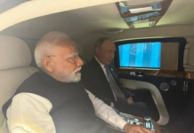 “Frăția” Putin-Modi arătată printr-o plimbare cu limuzina “Țarului”
