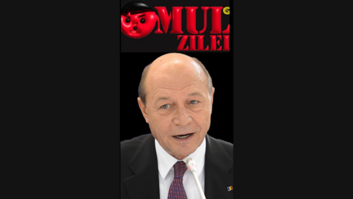 Omul Negru al Zilei, Traian Băsescu. Zis “Buruiană de Om”, este (auto)reactivat pentru ca să paraziteze jocul de putere. Un bătrânel rău și rablagit, refolosit mereu de Sistem, pe post de “deșeu util”!