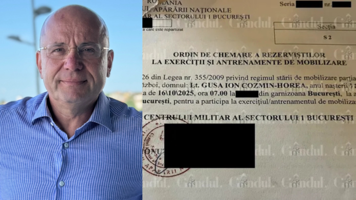 Gușă e chemat la mobilizare de Moșteanu/Cozmin Gușă: „N-o să mă prezint. Nu mă voi supune unui comandant civil care n-a făcut armata, un trotinetist”