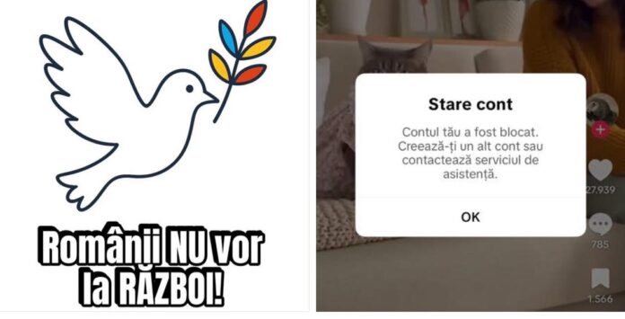 Contul de TikTok al lui Cozmin Gușă a fost desființat la doar un minut după ce postase referitor la marșul pentru pace din 30 noiembrie!