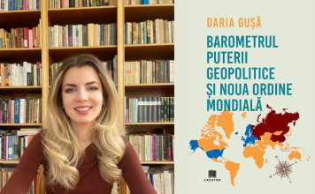 Daria Gușă își lansează prima carte: “Barometrul puterii geopolitice și Noua Ordine Mondială”, disponibilă pentru precomandă pe LIBRIS.RO