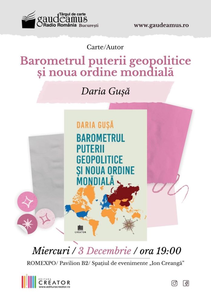 H.D.Hartmann și Mihai Neamțu despre cartea Dariei Gușă, “Barometrul puterii geopolitice și Noua Ordine Mondială”