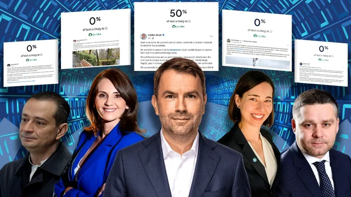 GÂNDUL confirmă ipoteza de la GOLD FM referitoare la folosirea Inteligenței Artificiale în campania de București. Care e candidatul cu mesaje prefabricate!