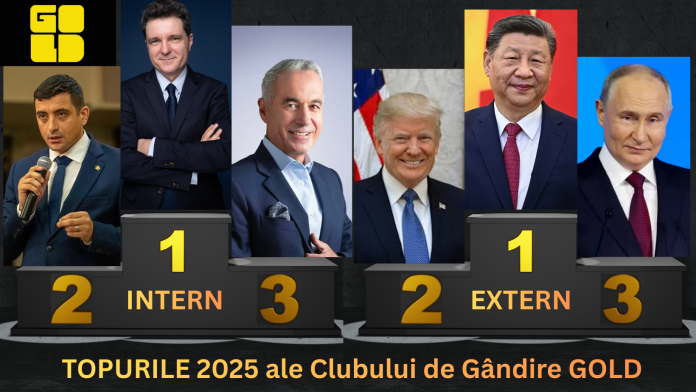 TOPURILE 2025 ale Clubului de Gândire GOLD. Cine sunt laureații în politica internă și externă!