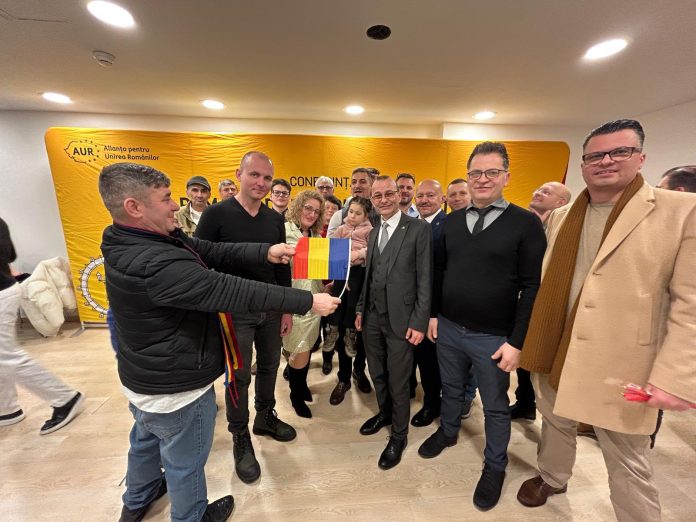 Deputatul AUR Andrei Gușă alături de comunitatea românească din Viena de Ziua Micii Uniri