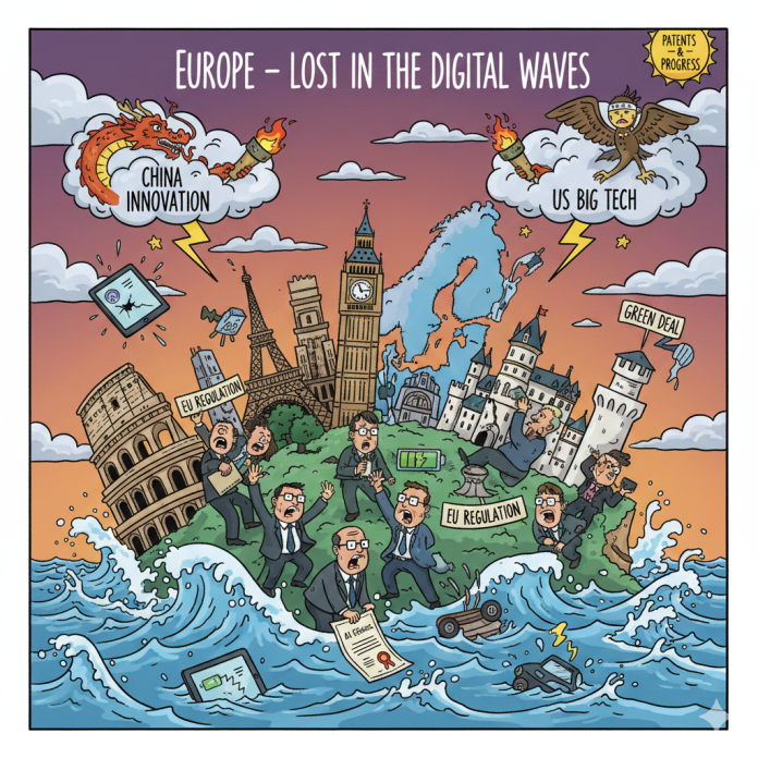 Dan Diaconu prezintă în mod frust starea Europei: ”Orfan oligofren, sărac lipit pământului, dar plin de fițe, caut tătuc putred de bogat!”