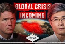 Dialog excepțional Tucker Carlson, cu profesorul Jiang Xueqin, despre războiul iranian și “febra sfârșitului lumii! (Facebook Adrian Pătrușcă)