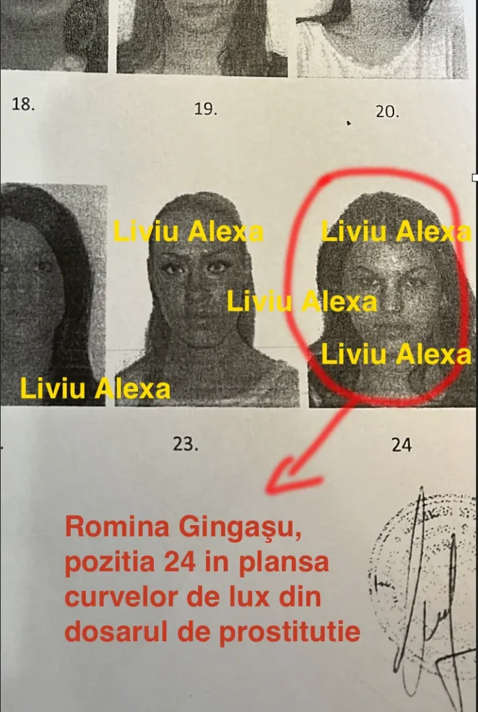 Liviu Alexa o identifică pe “nevasta Ferrari” pe PLANȘA curvelor de lux, la poziția 24! Liviu Alexa o identifică pe “nevasta Ferrari” pe PLANȘA curvelor de lux, la poziția 24!