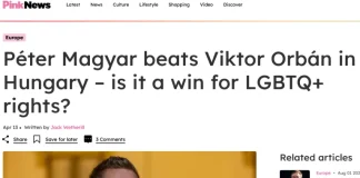 INPOLITICS: Victoria lui Peter Magyar e și o victorie pentru drepturile LGBT?!