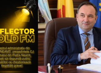 Președintele CJ Neamț răspunde întrebărilor adresate prin REFLECTOR la GOLD FM, primarul din Piatra Neamț se mai gândește!