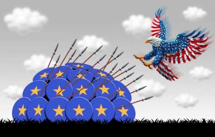 Trump distruge economia Uniunii Europene pentru a ajuta economia de război a Rusiei! Trump distruge economia Uniunii Europene pentru a ajuta economia de război a Rusiei!