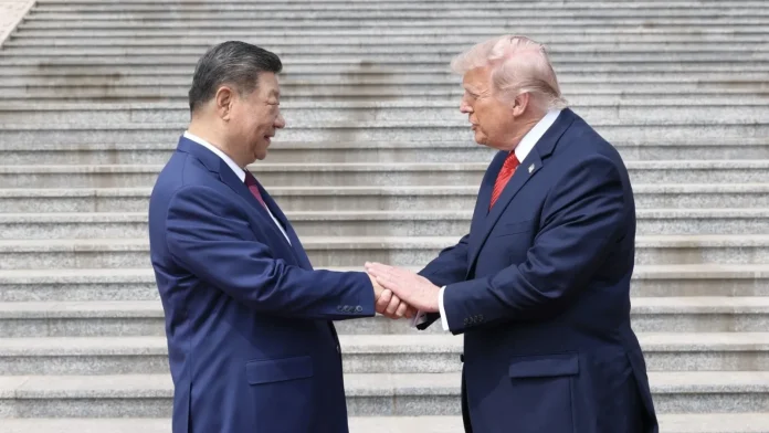 Primire grandioasă pentru Trump în vizita la Xi Jinping: ”China și SUA ar trebui să fie partenere, nu rivale!” Primire grandioasă pentru Trump în vizita la Xi Jinping: ”China și SUA ar trebui să fie partenere, nu rivale!”