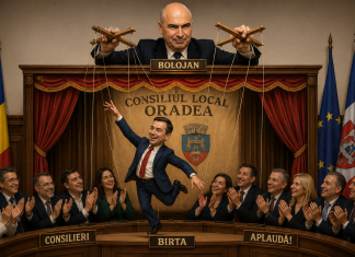 Teatru de păpuși în Consiliul Local Oradea: Bolojan trage sforile, Birta dansează, consilierii aplaudă!