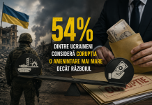 54% dintre ucraineni consideră corupția o amenințare mai mare decât războiul, arată un sondaj