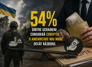 54% dintre ucraineni consideră corupția o amenințare mai mare decât războiul, arată un sondaj