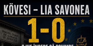 Scorul real al “meciului” din justiția românească. “KÖVESI – SAVONEA: 1–0”
