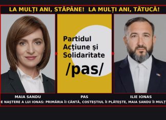 La mulți ani, stăpâne! La mulți ani, tătucă! Ziua de naștere a lui Ionas: primăria îi cântă, Costeștiul îi plătește, Maia Sandu îi mulțumește