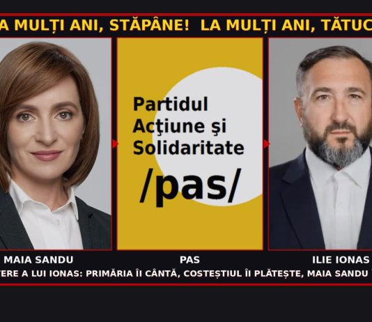 La mulți ani, stăpâne! La mulți ani, tătucă! Ziua de naștere a lui Ionas: primăria îi cântă, Costeștiul îi plătește, Maia Sandu îi mulțumește