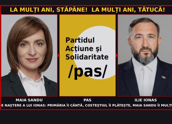 La mulți ani, stăpâne! La mulți ani, tătucă! Ziua de naștere a lui Ionas: primăria îi cântă, Costeștiul îi plătește, Maia Sandu îi mulțumește La mulți ani, stăpâne! La mulți ani, tătucă! Ziua de naștere a lui Ionas: primăria îi cântă, Costeștiul îi plătește, Maia Sandu îi mulțumește
