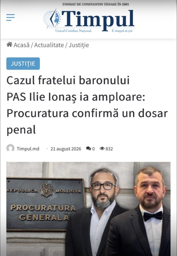 „E fals!” a zis PAS. Procuratura confirmă: Fratele baronului Ionas are dosar penal. Cât de credibil mai e cuvântul partidului zânei Maia Sandu? „E fals!” a zis PAS. Procuratura confirmă: Fratele baronului Ionas are dosar penal. Cât de credibil mai e cuvântul partidului zânei Maia Sandu?